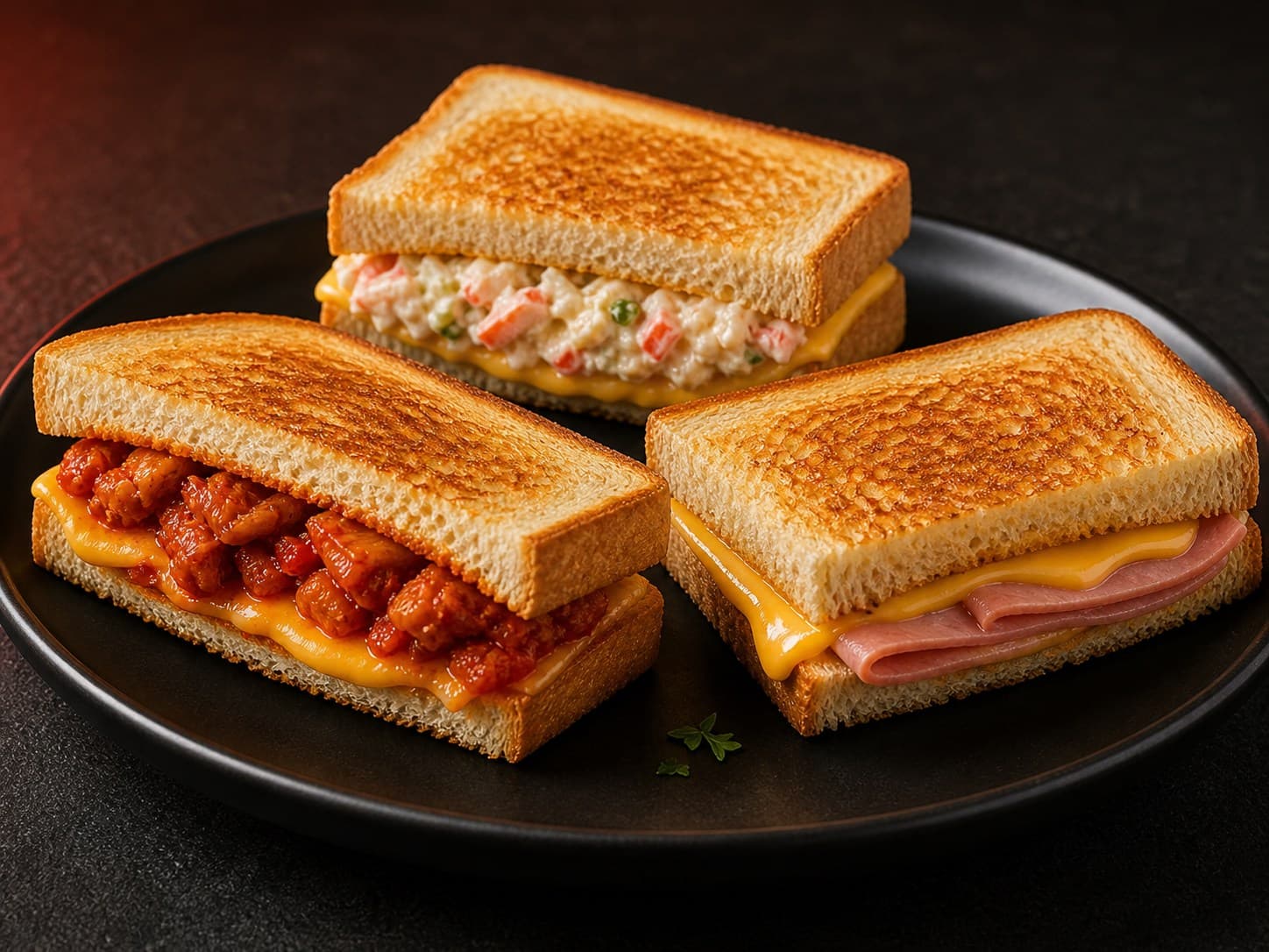 Sandes rápidas com sabores coreanos e clássicos.